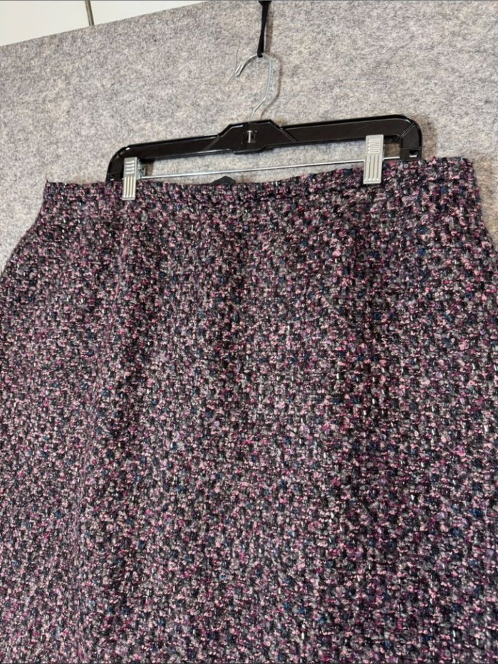 Lafayette 148 Boucle Wool Blend Pencil Skirt Black Pink 16 Quiet Luxury Career - Picture 5 of 13